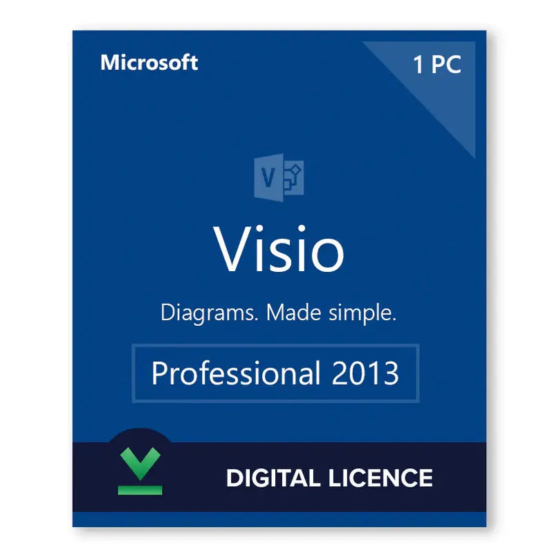 Visio Professional 2013 – Digital License (ESD)