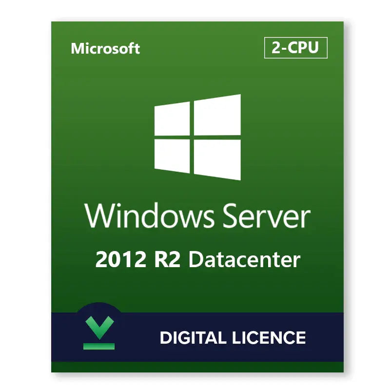 Windows Server 2012 R2 Datacenter | 2-CPU | Digital Licence